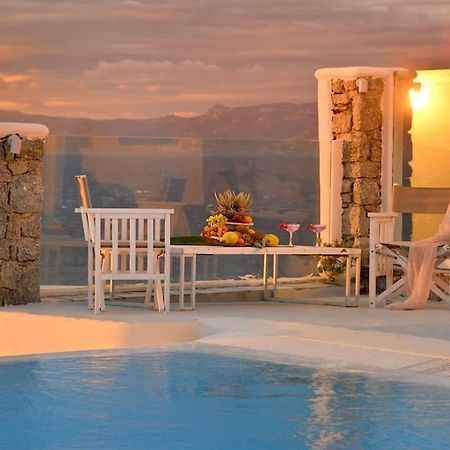 Mykonos Sea View Luxury Villa By Calypso Sunset Villas Mykonos Town Exterior foto