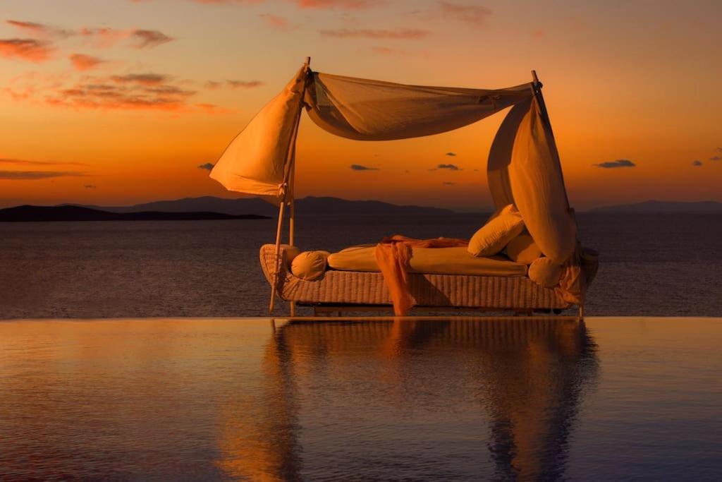 Mykonos Sea View Luxury Villa By Calypso Sunset Villas Mykonos Town Exterior foto