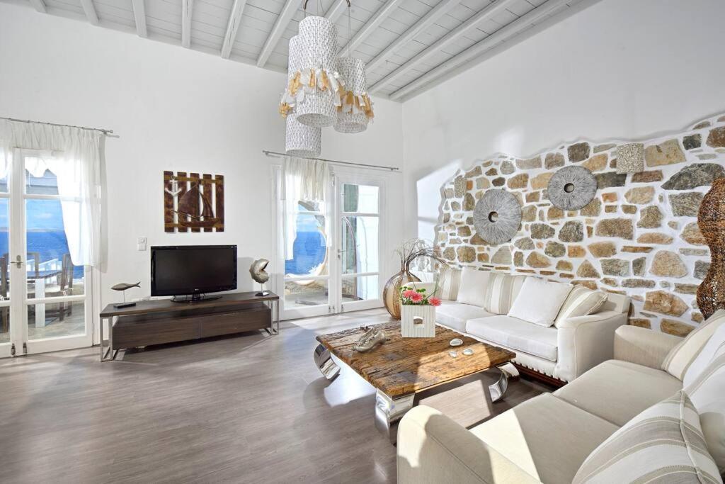 Mykonos Sea View Luxury Villa By Calypso Sunset Villas Mykonos Town Exterior foto