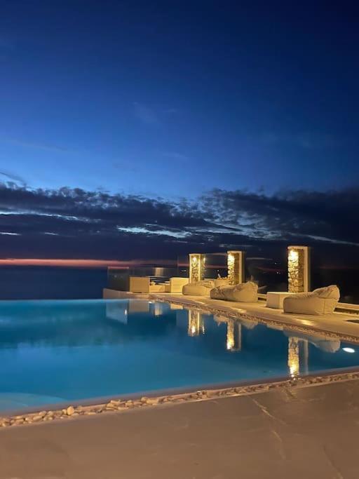 Mykonos Sea View Luxury Villa By Calypso Sunset Villas Mykonos Town Exterior foto