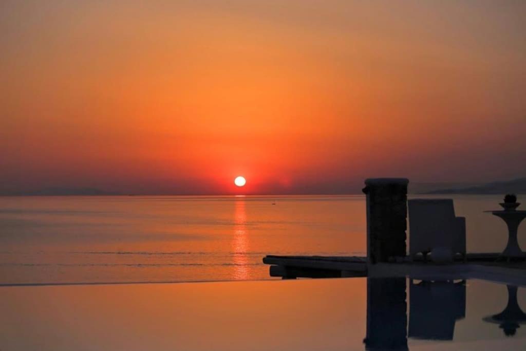Mykonos Sea View Luxury Villa By Calypso Sunset Villas Mykonos Town Exterior foto
