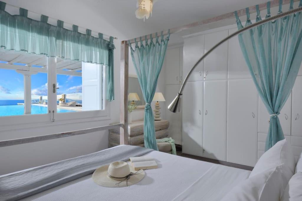 Mykonos Sea View Luxury Villa By Calypso Sunset Villas Mykonos Town Exterior foto