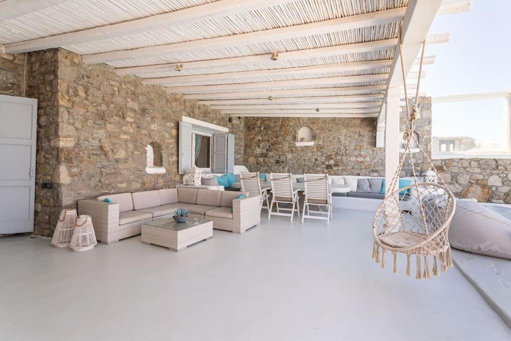 Mykonos Sea View Luxury Villa By Calypso Sunset Villas Mykonos Town Exterior foto