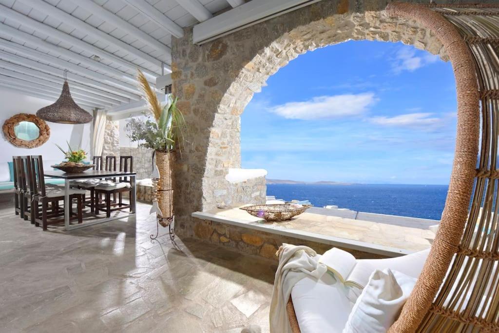 Mykonos Sea View Luxury Villa By Calypso Sunset Villas Mykonos Town Exterior foto