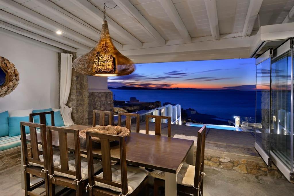Mykonos Sea View Luxury Villa By Calypso Sunset Villas Mykonos Town Exterior foto